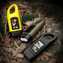 Load image into Gallery viewer, Waterproof Hand Crank Solar Flashlight
